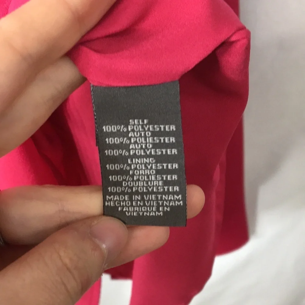 Vince Camuto Women’s Pink Cerise Drape Dress Size 8 NEW with Tags - Picture 6 of 8